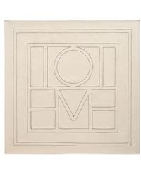 TOTEME - Embroidered Monogram Silk Scarf Ivory - Lyst