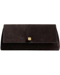 KHAITE - Audrey Leather Clutch - Lyst