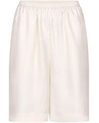 Loulou de Saison - Zinia Lds Silk Twill Bermuda - Lyst