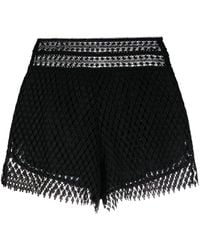 Ermanno Scervino - Broderie-anglaise Mini Shorts - Lyst