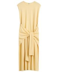 TOTEME - Tie-waist Jersey Dress Buttercup - Lyst