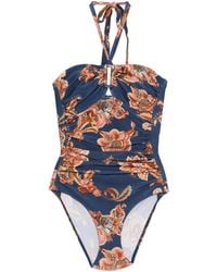 Zimmermann - Aster Wide Link One Piece Floral-print Swimsuit - Lyst