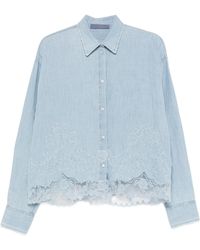 Ermanno Scervino - Cotton And Linen Embroidered Shirt - Lyst