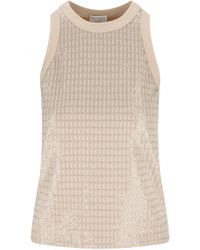 Brunello Cucinelli - Cotton Tank Top - Lyst