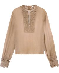 Ermanno Scervino - Floral Cut-work Blouse - Lyst