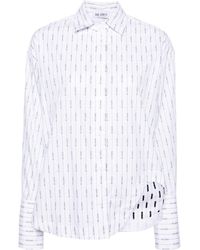 The Attico - Eliza Logo-print Cotton Shirt - Lyst