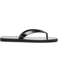 The Row - City Leather Flip Flops - Lyst