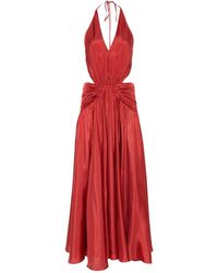 Zimmermann - Cut-out Halterneck Maxi Dress - Lyst