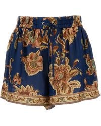 Zimmermann - Aster Printed Silk Shorts - Lyst