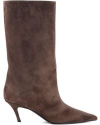 AMINA MUADDI - Pointed-toe Stiletto-heel Boots - Lyst