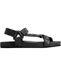Bottega Veneta - Trip Sandal In Black - Lyst