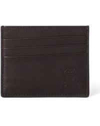 Brunello Cucinelli - Embossed Leather Cardholder - Lyst
