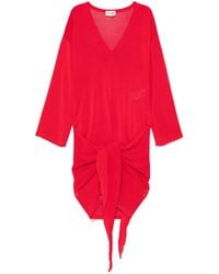 The Attico - Mini Dress With V-Neck - Lyst