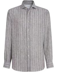Brunello Cucinelli - Linen Shirt - Lyst