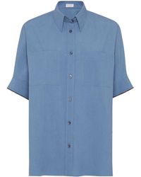 Brunello Cucinelli - Short-sleeve Cotton Shirt - Lyst