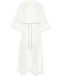 Zimmermann - Indra Embroidered Maxi Dress - Lyst