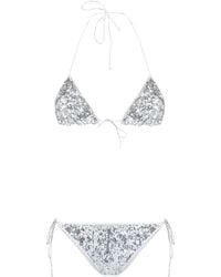 Oséree - Sequin-embellished Triangle Bikini Set - Lyst