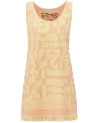 Zimmermann - Solstice Geometric-pattern Fringed Mini Dress - Lyst