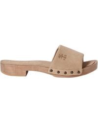Brunello Cucinelli - Suede Slides - Lyst