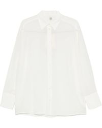 TOTEME - Silk Crepe Shirt - Lyst