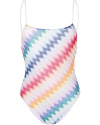 Missoni - Spaghetti-strap Zigzag-print Swimsuit - Lyst