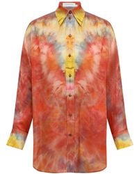 Zimmermann - Alchemy Relaxed Satin Shirt - Lyst