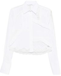 Ermanno Scervino - Lace-detail Ruffled Shirt - Lyst