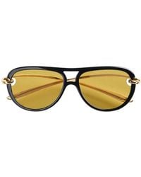 Bottega Veneta - Knot Aviator Sunglasses - Lyst