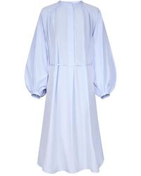 Loulou de Saison - Vitti Cotton Poplin Dress - Lyst