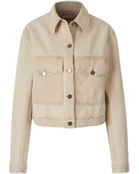 KHAITE - Cropped Denim Jacket - Lyst