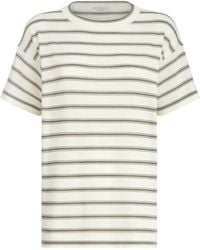 Brunello Cucinelli - Striped Wool Sweater - Lyst