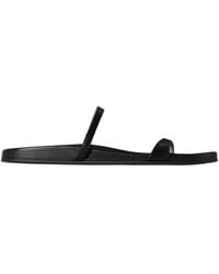 The Row - Hugh Thin Strap Slide In Leather - Lyst