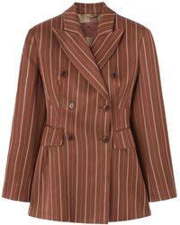 Ermanno Scervino - Pinstripe-pattern Double-breasted Blazer - Lyst