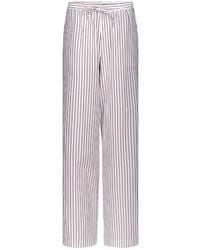 Loulou de Saison - Cisco Striped Cotton Poplin Trousers - Lyst