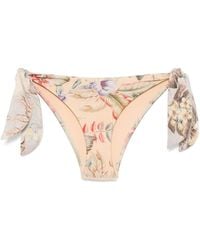 Zimmermann - Coco Scarf Tie Bikini Bottoms - Lyst