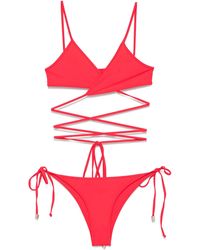 The Attico - Bikini With Rubber Logo - Lyst