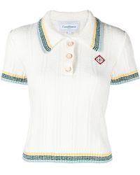 Casablancabrand - Bouclè Polo Shirt - Lyst