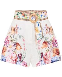 Camilla - Tuck Front Short With Belt - Lyst