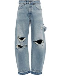 DARKPARK - Ripped Wide-leg Jeans - Lyst