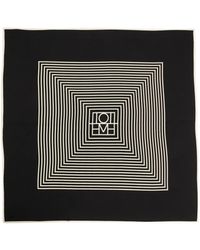 TOTEME - Monogram Silk Scarf - Lyst