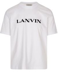 Lanvin - Cotton T-Shirt With Logo - Lyst