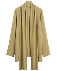 TOTEME - Draped Scarf Blouse Desert - Lyst