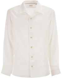Brunello Cucinelli - Pure Linen Shirt - Lyst
