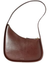 The Row - Half Moon Bag In Leather - Lyst