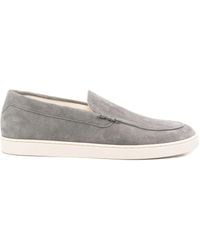 Brunello Cucinelli - Chevron-Effect Suede Slip-Ons For - Lyst