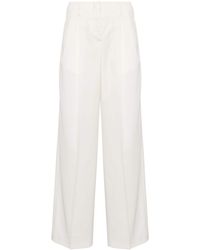 Golden Goose - Pleated Wide-leg Trousers - Lyst