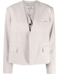 Low Classic - V-neck Wool Vest And Blazer Set - Lyst