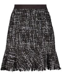 Karl Lagerfeld Textured Trumpet Skirt - Black