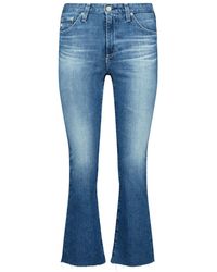 AG Jeans Clean Look Cropped Jeans - Blue