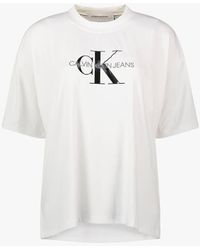 Calvin Klein T-Shirt mit ikonischem Logo - Weiß